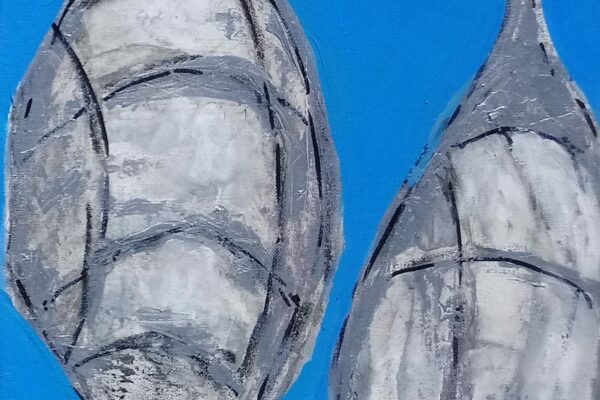 Zukunftsvisionen, 30x30, Acryl auf Leinwand